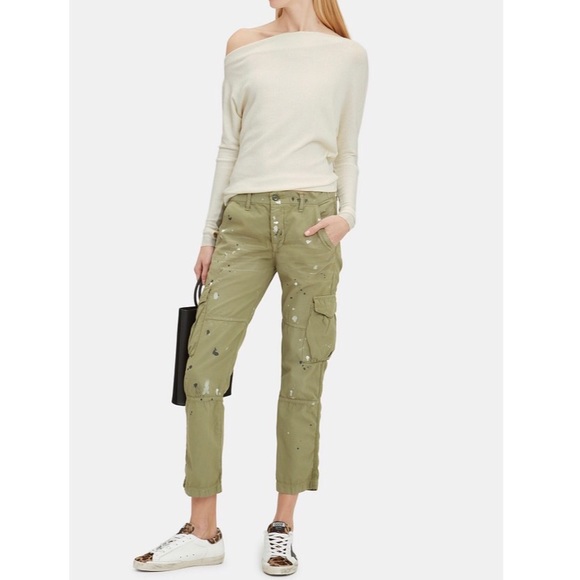 NSF Pants - NSF women’s Basquiat Paint Splatter Cargo Pants